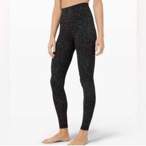 Lululemon Black Patterned Leggings